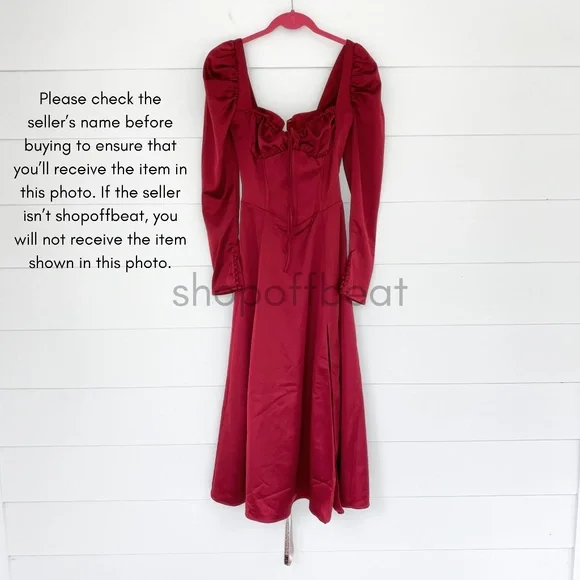 NEW House of CB Sebille Dress Blood Red Small - Picture 13 of 15